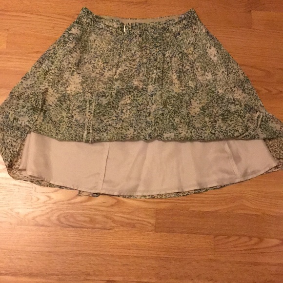 J. Crew silk floral flowing skirt - Picture 4 of 5